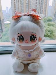 Genuine Kawaii Idol Doll Plush Star Dolls Stuffed Customization Figure 20cm  Toys Cotton Baby Plushies Toys Fans Collection Gifts