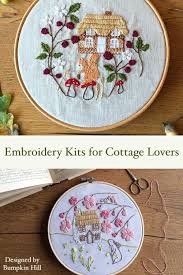 My favorite resource for fun and modern embroidery patterns is sublime stitching. Embroidery Kits For Cottage Lovers Embroidery Kits Hand Embroidery Kits Dog Embroidery Designs