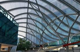Ascendas Plaza 8 Amphitheatre Singapore Single Layer Etfe Canopy