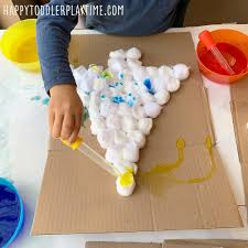 49 incredible cotton decor farmhouse that you will love it ~ godiygo.com. Rainbow Cotton Ball Christmas Tree Activity Happy Toddler Playtime
