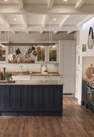 Contrasting Colours Work Well With Fairford Navy And Cashmere Visit Howdens Com For More Inspiration K Wooden Kitchen Cabinets Kitchen Remodel Wooden Kitchen