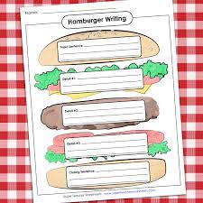 Hamburger Writing Writing Graphic Organizers Graphic Organizers Writing Templates