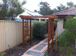 Metal garden arch wedding arbor ivy trellis rose patio climbing plant gate. Garden Arbors Patios Perth Screening Solutions