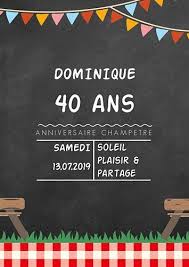 Invitation Anniversaire Champetre Anniversaire Champetre Invitation Anniversaire Carte Invitation Anniversaire