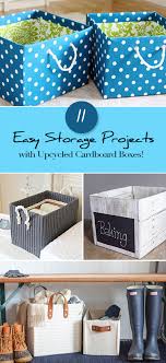 It is awesome to take some recycled cardboard and make a nice desktop organizer, as shown in this diy project. Easy Storage Projects With Up Cycled Cardboard Boxes The Budget Decorator