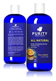 100 Natural Exfoliating Body Wash For Rough Oily And Sensitive Skin Sulfate And Paraben Free Made Wit Coconut Oil Skin Care Essential Oil Skin Care Body Wash