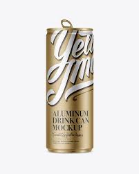 250ml Matte Metallic Aluminium Can Mockup In Packaging Mockups On Yellow Images Object Mockups In 2020 Mockup Free Psd Mockup Psd Mockup