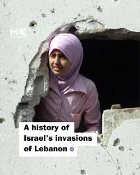 A history of Israel's invasions of Lebanon