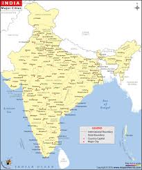 Major Cities In India India City Map In 2020 India Map States And Capitals India World Map