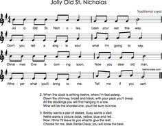 Jolly Old St Nicholas Beth S Notes Nicholas Jolly Recorder Music
