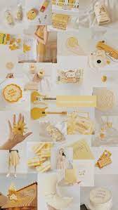 Aku mau berbagi wallpaper astetic nih yuk liat :) White And Yellow Aesthetic Yellow Aesthetic Pastel Aesthetic Iphone Wallpaper Aesthetic Collage