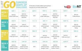 Befit 30 Day Challenge Summer Shape Youtube Workout Fitness Tips Fitness