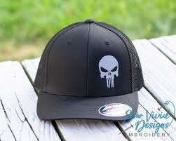 Punisher Skull Hat Flexfit Hat Fitted Hat Patriotic Etsy Skull Hat Punisher Skull Fitted Hats