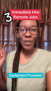 Immediate Hire Remote Jobs with Equipment Provided