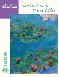 The number of pieces shown doesn't match with the real number of pieces. Claude Monet Water Lilies 1000 Piece Jigsaw Puzzle