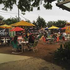 Burleson Yard Beer Garden On Instagram Another Nice Night In The Garden Come By For A Drink Burlesonyardbeergarden Beer Garden Yard Patio Umbrella