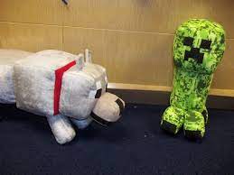 Minecraft Wolf Plush Commission For Tehsmarty Wolf Plush Minecraft Wolf Plush