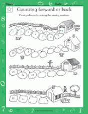 Hello, hope the kids like this short story and understand the concept of back counting. Counting Forward Or Back Worksheet Grade 1 Teachervision
