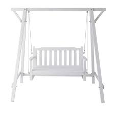 Balancelle De Jardin Blanche Brighton Maisons Du Monde Balancin De Jardin Madera Blanca Columpios De Jardin