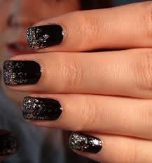 Black And Silver Glitter Nails Pin By Payton B Rosier On 4 The Love Of Nails Black Nails With Glitter Black Gel Nails Black Silver Nails