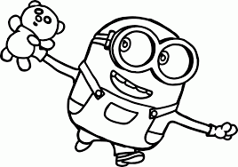 Free minion coloring pages to print for kids. Minions Coloring Pages Bob Coloring Home