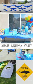 Birthday Places For 10 Year Olds Near Me Shark Themed Birthday Party The Happy Scraps Shark Themed Birthday Party Shark Theme Birthday Birthday Party Themes
