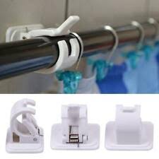 Buy shower curtain hooks and get the best deals at the lowest prices on ebay! 2pcs Self Adhesive Hooks Curtain Rod Bracket Pole Drapery Hook Holders Curtains Gunstig Kaufen Ebay