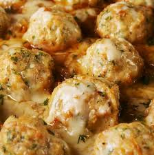 These Chicken Meatballs Have Everything You Love About French Onion Soup Recipe Recipes Full Meal Recipes Chicken Meatball Recipes