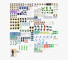 A walking animation featuring an early quote/curly brace design. Download Enemy Sprites 2 Q Cave Story Sprite Sheet Png Free Transparent Png Images Pngaaa Com