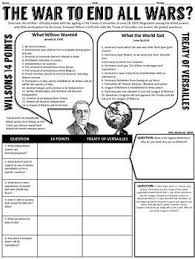 Students Will Compare Wilson S Fourteen Points To The Treaty Of Versailles That Officially End Teaching History World History Lessons Teaching American History