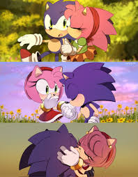 243077 - safe, artist:steffy_bs, amy rose (sonic), classic amy, classic  sonic, sonic the hedgehog (sonic), eulipotyphlan, hedgehog, mammal, anthro,  sega, sonic the hedgehog (series), female, male, malefemale, shipping,  sonamy (sonic) - Furbooru