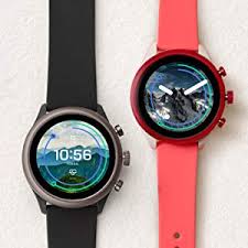 Fossil sport smartwatch black silicone. Buy Fossil Sport 41mm Black Unisex Metal And Silicone Touchscreen Smartwatch With Amoled Screen Heart Rate Gps Nfc Music Storage And Smartphone Notifications Ftw6024 At Amazon In