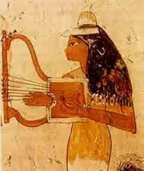 The Egyptian Lyre Cleopatra Had One Fitted With Humbucker Pick Ups And Played It Through A 200 Watt Marsha Egyptian Art Ancient Egyptian Art Ancient Egyptian