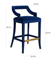 Maybe you would like to learn more about one of these? Tiffany Navy Velvet Bar Stool Tov Furniture