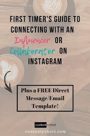 First Timer S Guide To Connecting With An Influencer Or Collaborator On Instagram Susan Shannon Instagram Marketing Strategy Instagram Marketing Tips Social Media Branding