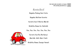 Siang hari itu, azis pulang sekolah lebih awal dari biasanya. Lirik Lagu Kereta Kecil