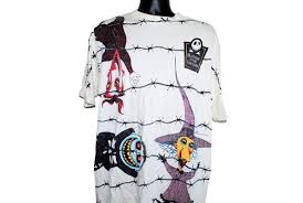 Available in a range of colours and styles for men, women, and everyone. 90 S Tim Burton S The Nightmare Before Christmas Rare Vintage Lock Shock And Barrel All Over Print Classic Stop Mot Fantasy Movies Motion Animation Tim Burton