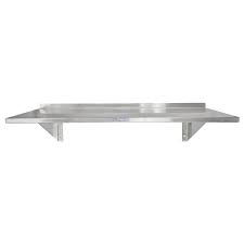 blickman stainless steel wall shelves