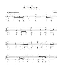 The song is one of the first rock songs ever recorded, and it is a major part of music history. Water Is Wide Easy Kalimba Sheet Music And Tab With Chords And Lyrics
