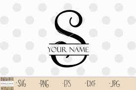 Download Split Letter S Svg Split Monogram S Svg Initial S Svg Etsy