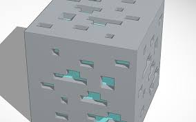 Coal ore can generate in the overworld in the form of blobs. Minecraft Diamond Ore Block Tinkercad
