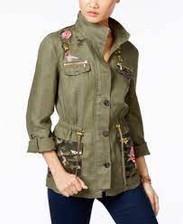Inc International Concepts Linen Embellished Utility Jacket Only At Macy S Macys Com Blazer Jackets For Women Military Jacket Women Coats Jackets Women