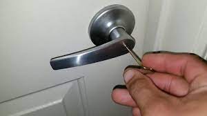 If there's no room between the lock and the frame, you can force it between the door and the frame above the lock, then swipe quickly downward while angling the card toward the frame. How To Open Privacy Lock Youtube