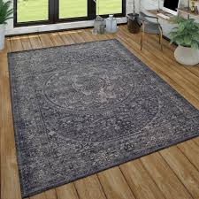 Sarug handgeknüpft orientalisch teppich perser orient matto rugs 368 x 271 cm. Orient Look Teppich Kurzflor In Anthrazit Teppichcenter24