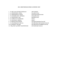 Check spelling or type a new query. Ahli Jawatankuasa Surau Sekolah 2019 Docx