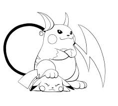 Mix together cold and warm colors, dark and bright. Printable Raichu Coloring Pages Anime Coloring Pages