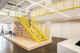Is it safe to work under the stairs? Bruzkus Batek S Razorfish Office Space In Berlin