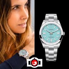Writer Giorgia Mondani spotted wearing Rolex
