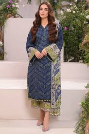 Alkaram Studio MS-16.1-22-Blue Mid Summer Collection 2022