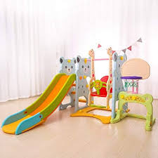 Pnfp Bebe Toboggans Pour Enfants Interieur Structures De Jeux Avec Balancoires Porte De Football Support Piscine A Balle Structures De Jeu Piscine Pour Enfant